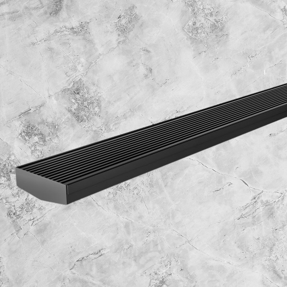 Phoenix V Channel Drain HG 75 x 750mm Outlet 65mm Matte Black