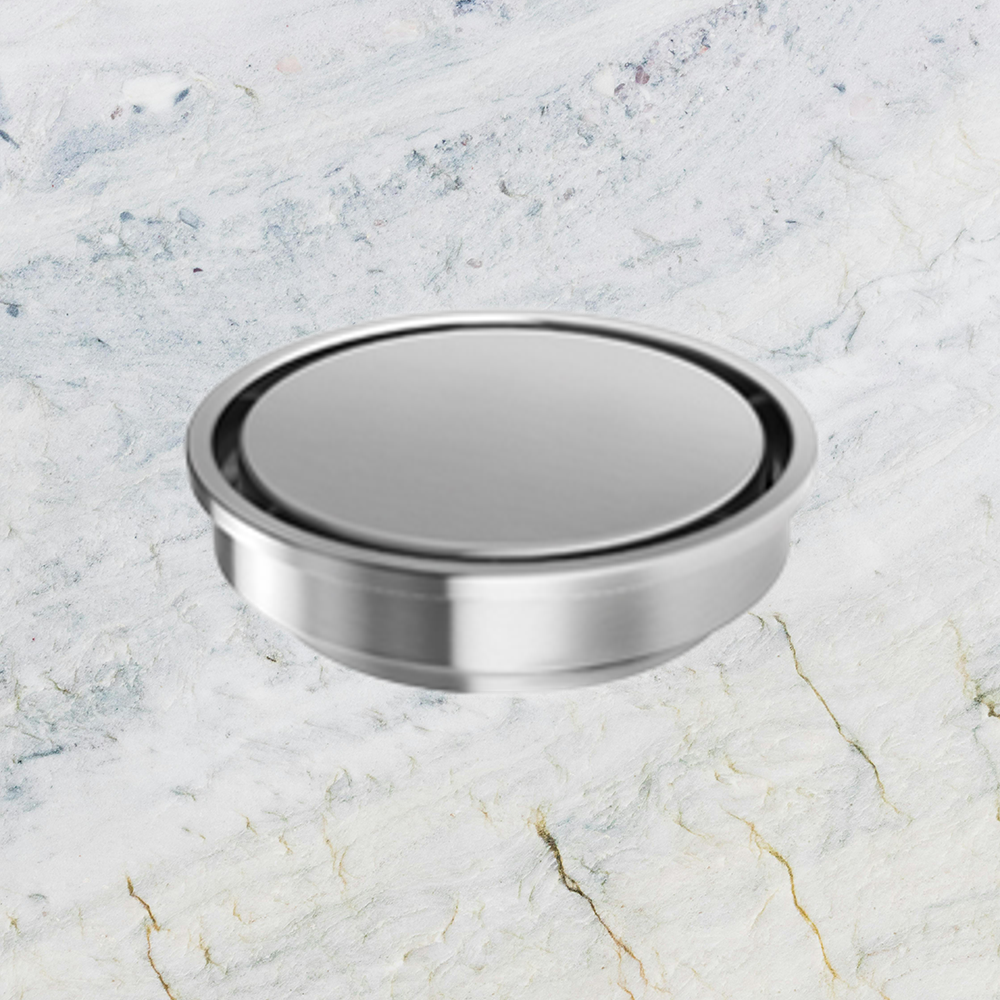 Phoenix Point Drain Round 100mm Outlet 76mm  Stainless Steel