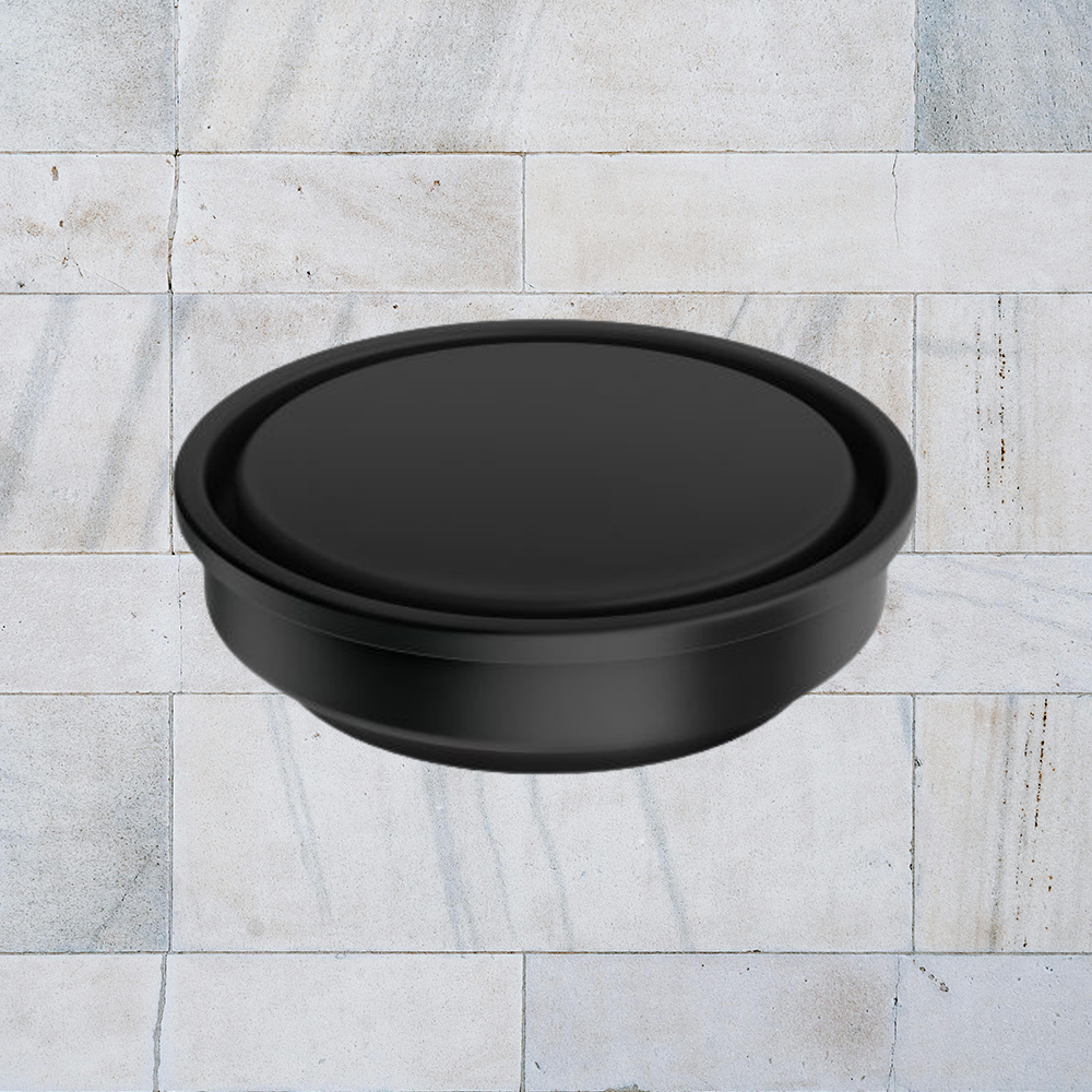 Phoenix Point Drain Round 100mm Outlet 90mm  Matte Black