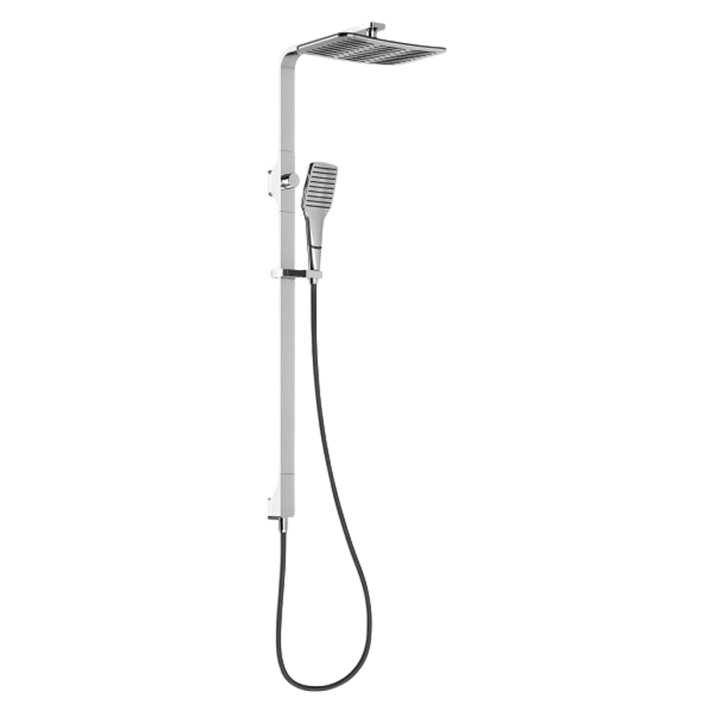 NX Cape Twin Shower Chrome Black