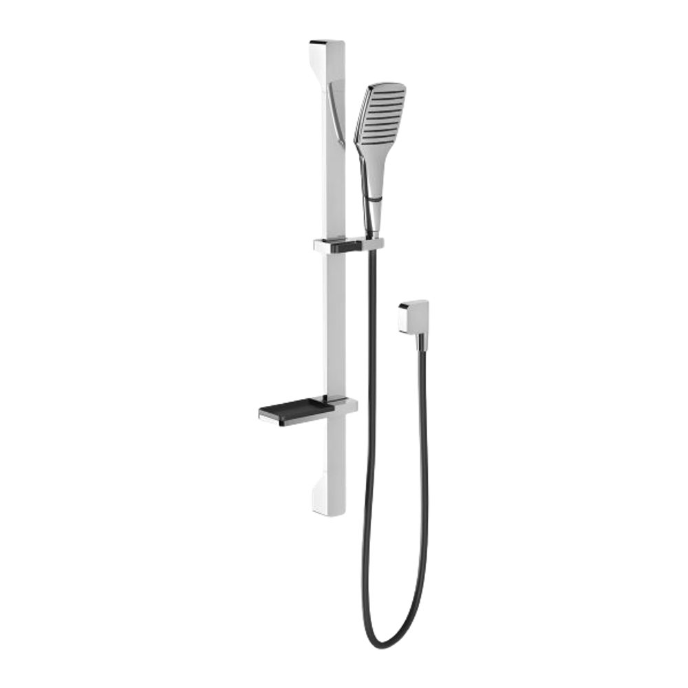 NX Cape Rail Shower Chrome Black