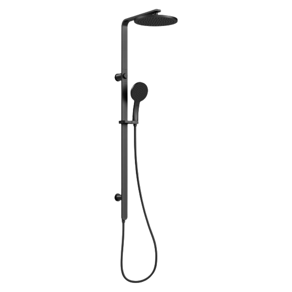 NX Quil Twin Shower Matte Black