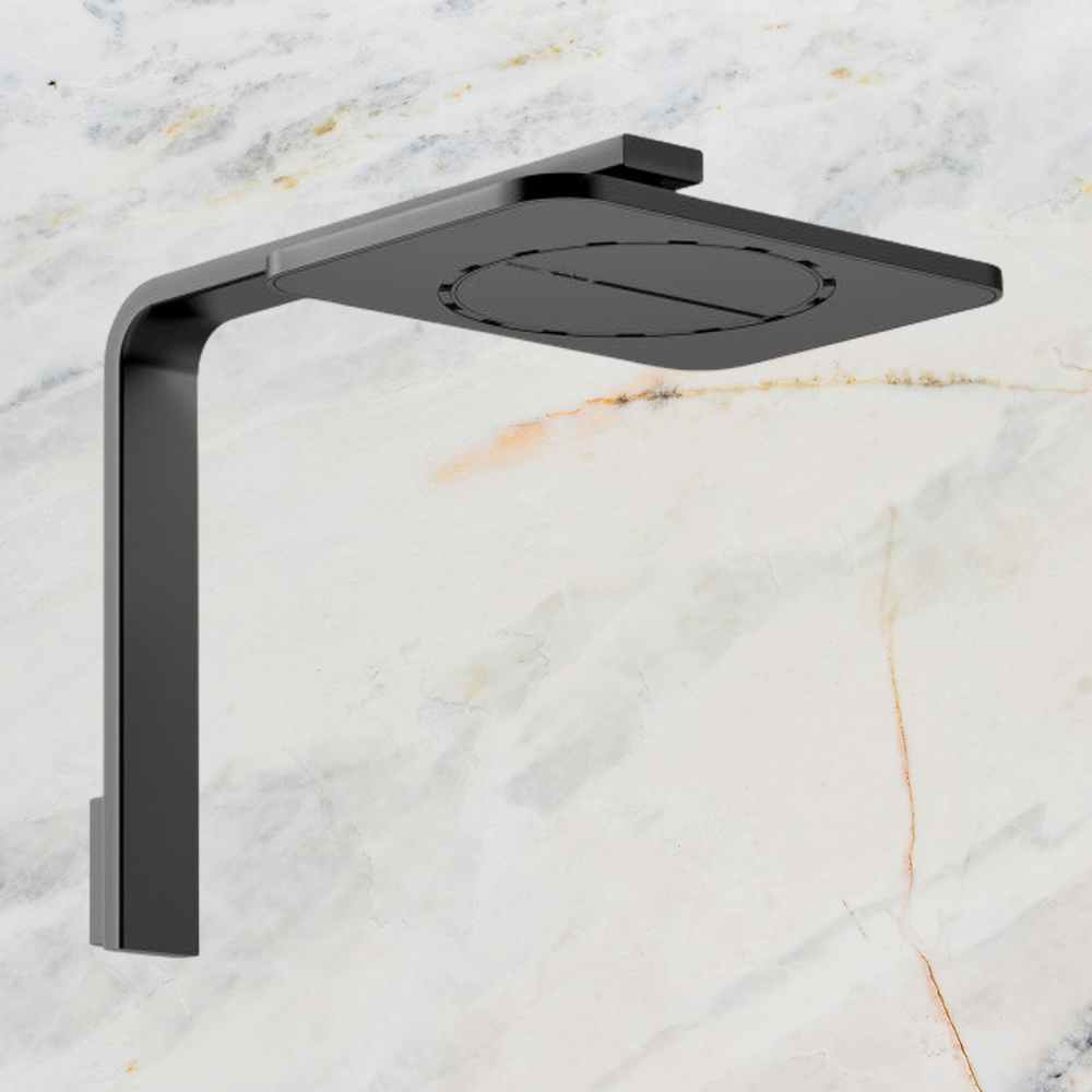 NX Orli Shower Arm & Rose Matte Black