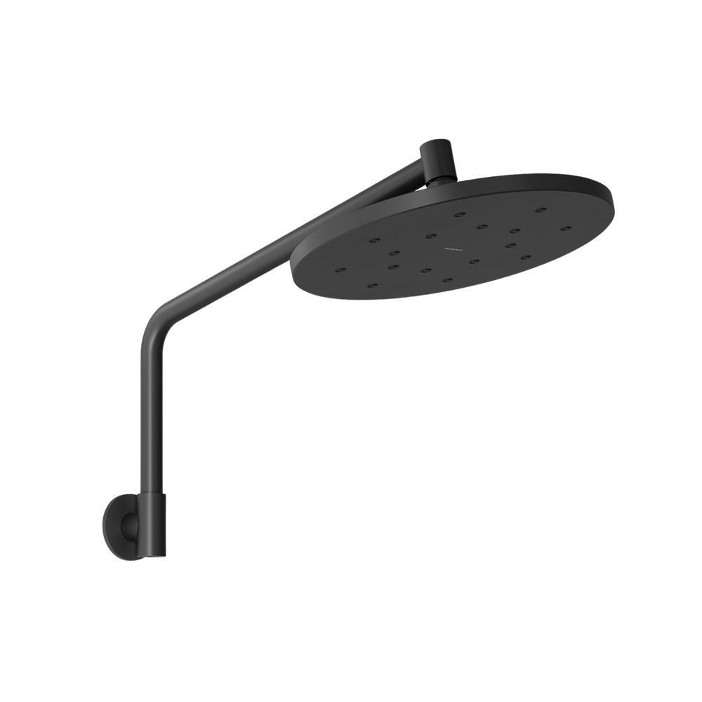 Ormond High-Rise Shower Arm & Rose Matte Black