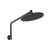 Ormond High-Rise Shower Arm & Rose Matte Black