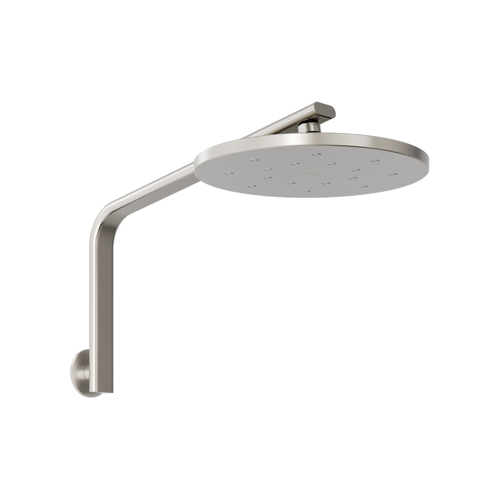 Oxley High-Rise Shower Arm & Rose  Brushed Nickel