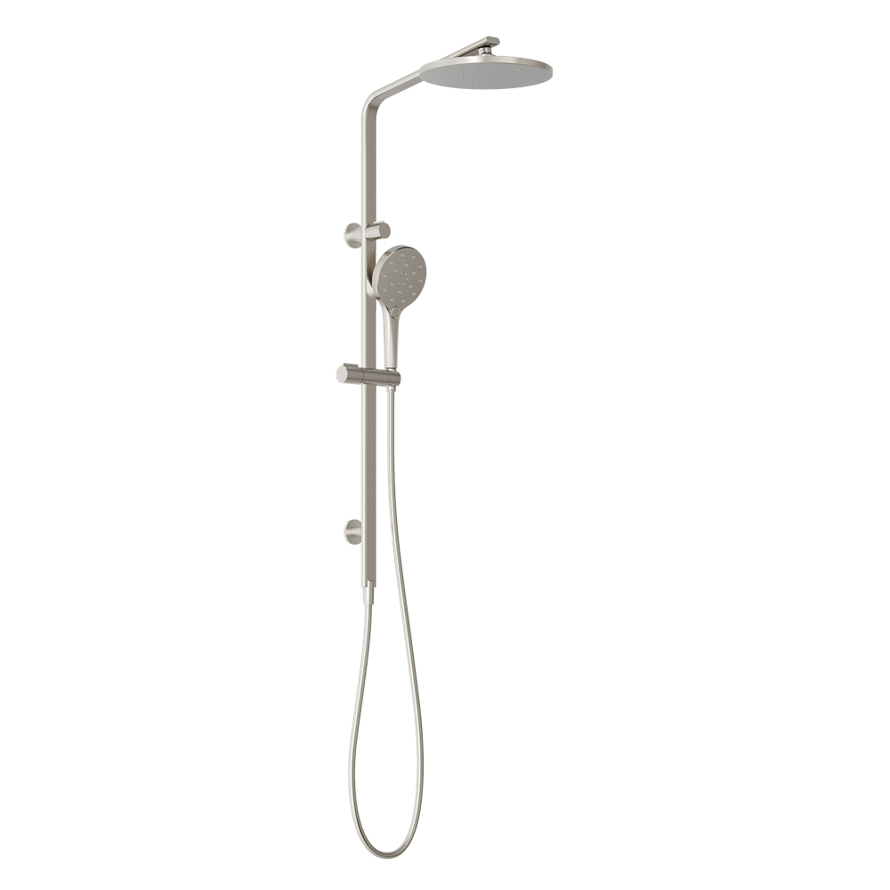 Oxley Twin Shower Brushed Nickel