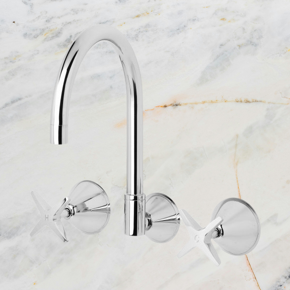 Ivy Wall Sink Set Lead Free Chrome