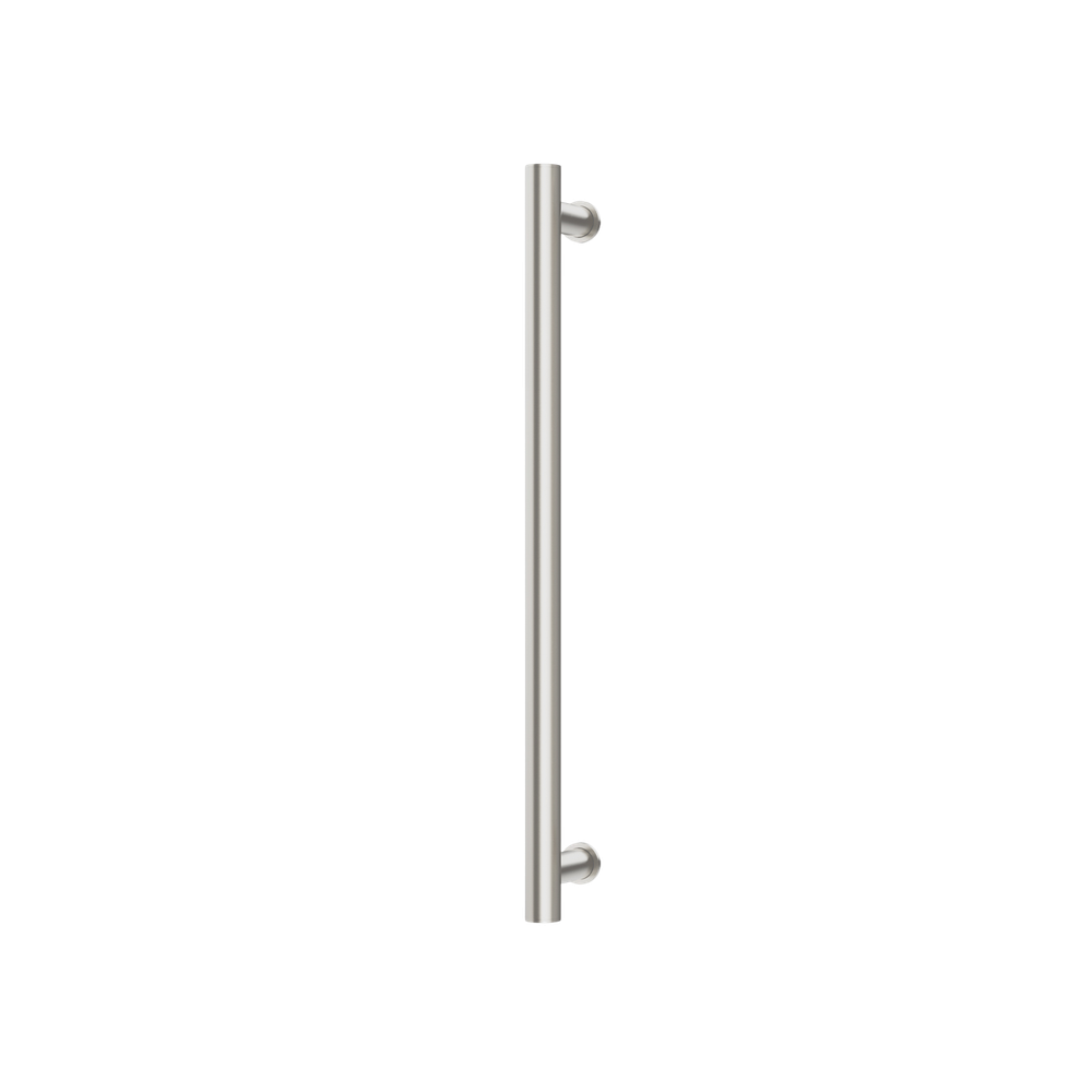 Phoenix Heated Towel Rail Round 600mm Brushed Nickel