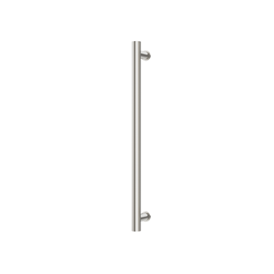 Phoenix Heated Towel Rail Round 600mm Brushed Nickel