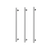 Phoenix Heated Triple Towel Rail Round 600mm Chrome