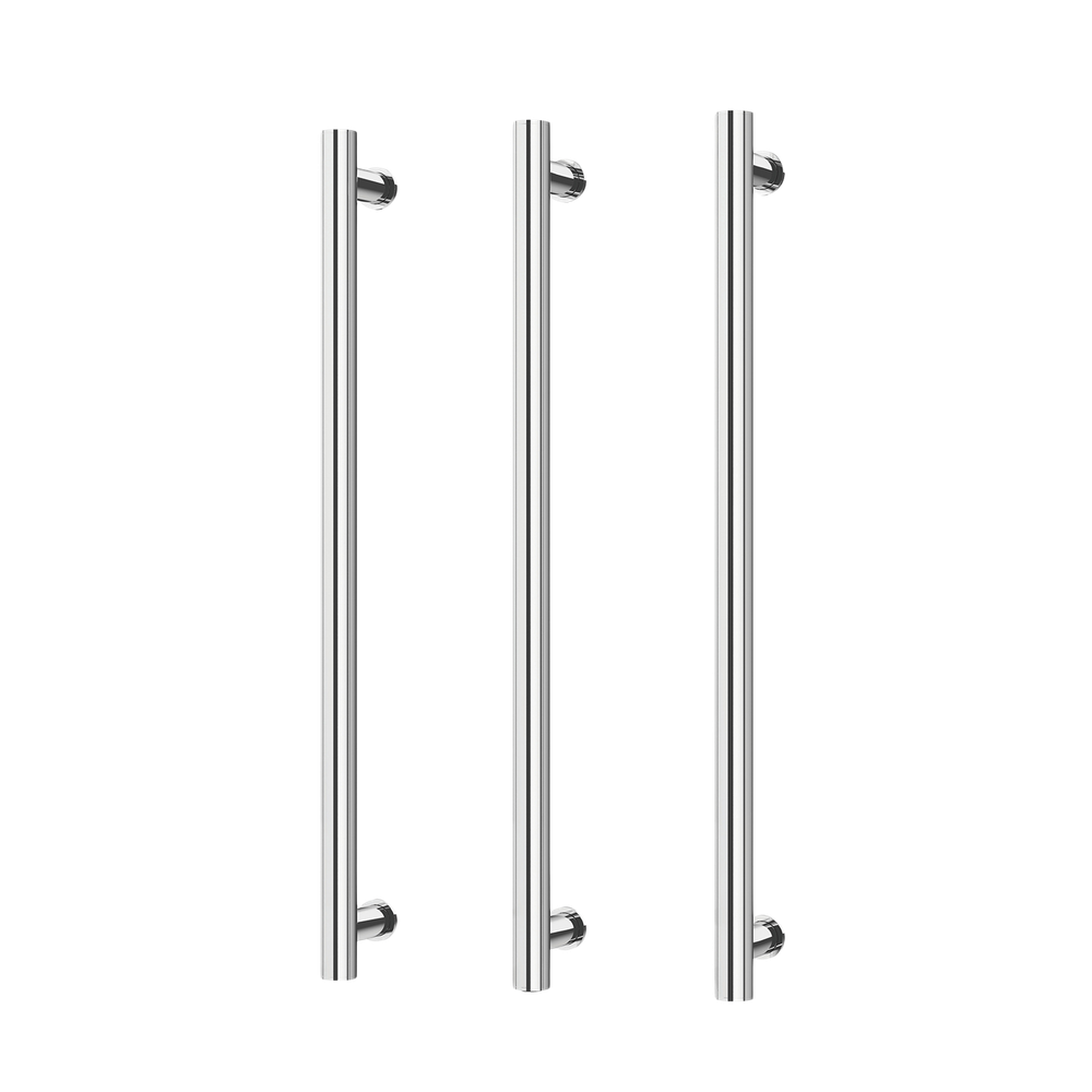 Phoenix Heated Triple Towel Rail Round 800mm Chrome