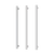 Phoenix Heated Triple Towel Rail Square 800mm Chrome