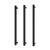 Phoenix Heated Triple Towel Rail Square 800mm Matte Black