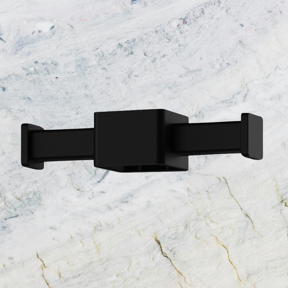 Phoenix Vertical Rail Hook Square Matte Black