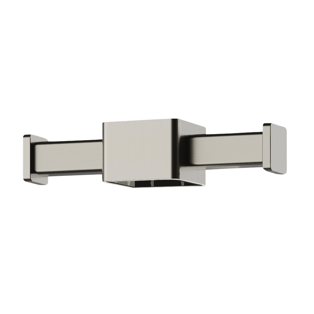 Phoenix Vertical Rail Hook Square Brushed Nickel