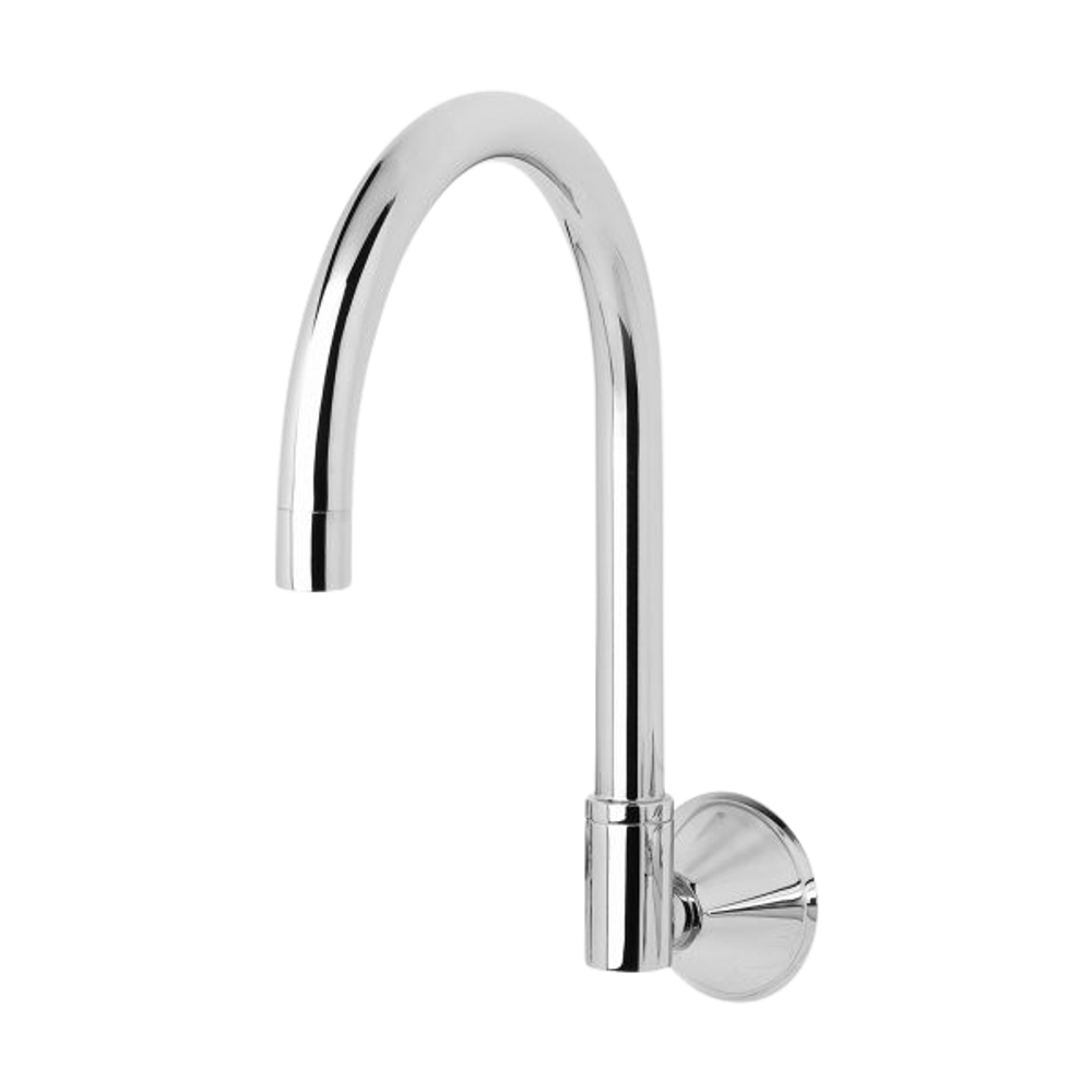 Ivy Wall Sink Outlet 170mm Gooseneck Chrome