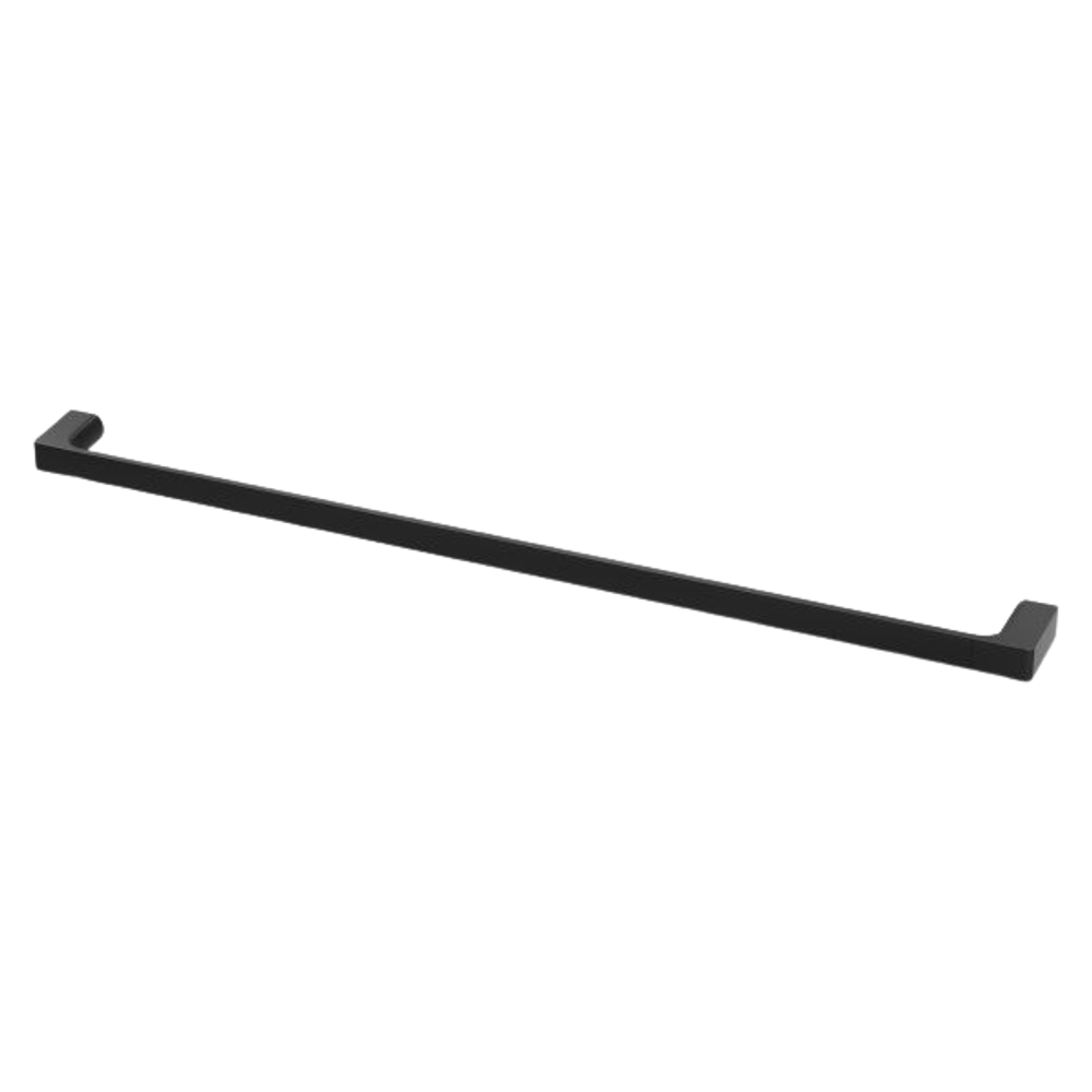 Gloss Single Towel Rail 800mm Matte Black