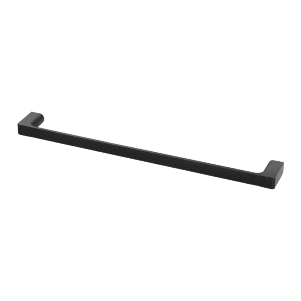 Gloss Single Towel Rail 600mm Matte Black