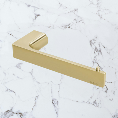 Gloss Toilet Roll Holder Brushed Gold