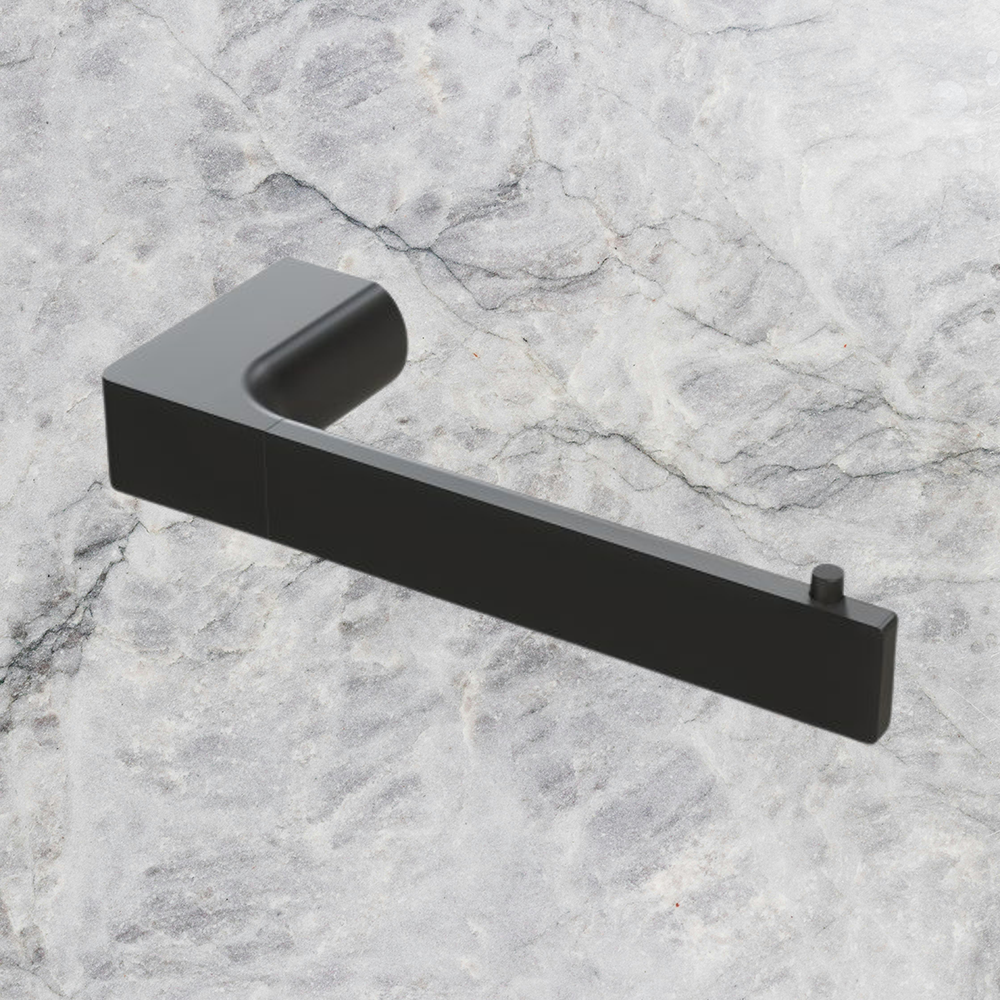 Gloss Toilet Roll Holder Matte Black