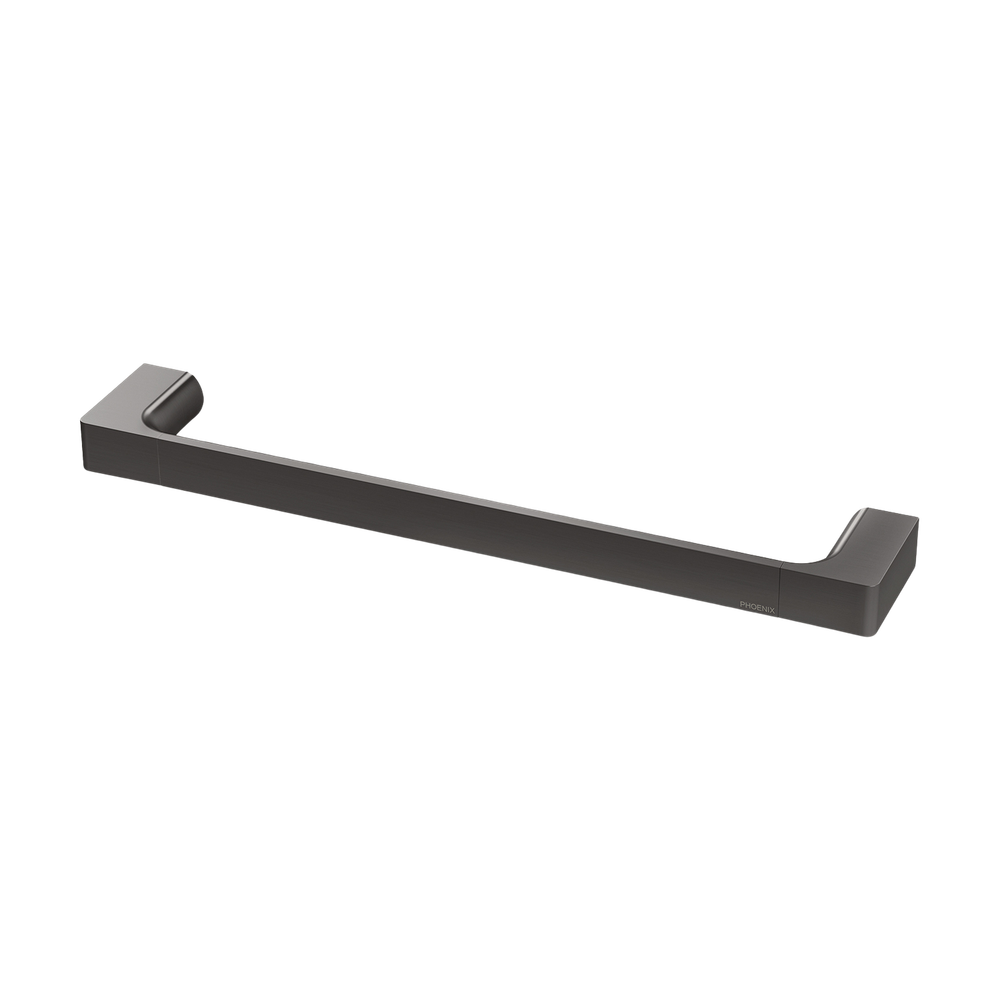 Gloss Hand Towel Rail Brushed Carbon