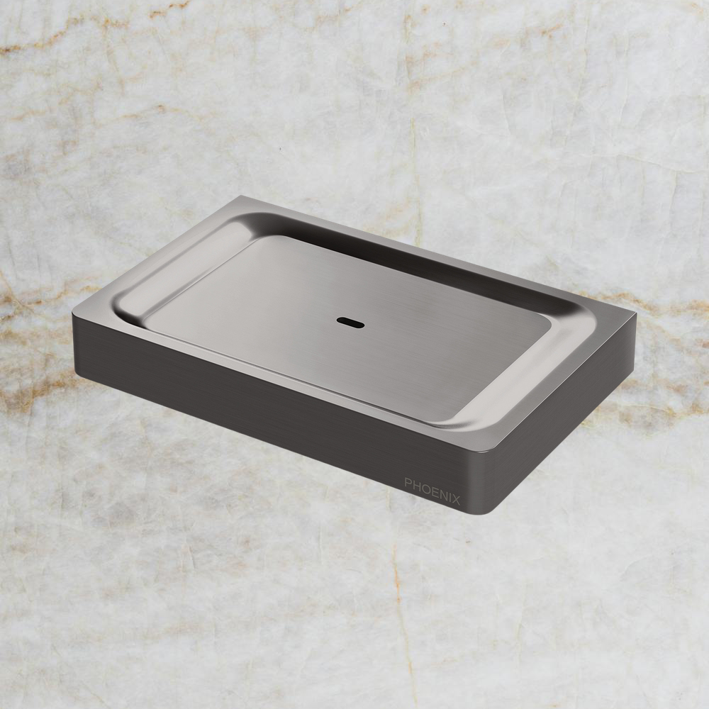 Gloss Soap Dish Brushed Carbon