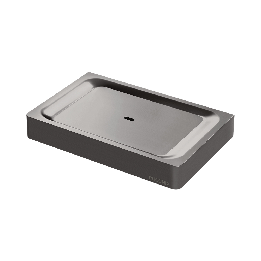 Gloss Soap Dish Brushed Carbon