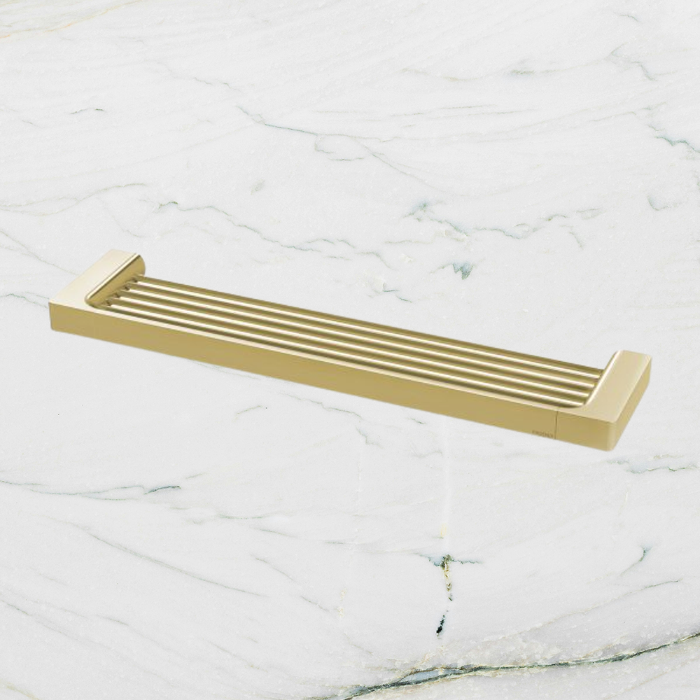 Gloss Shower Shelf Brushed Gold