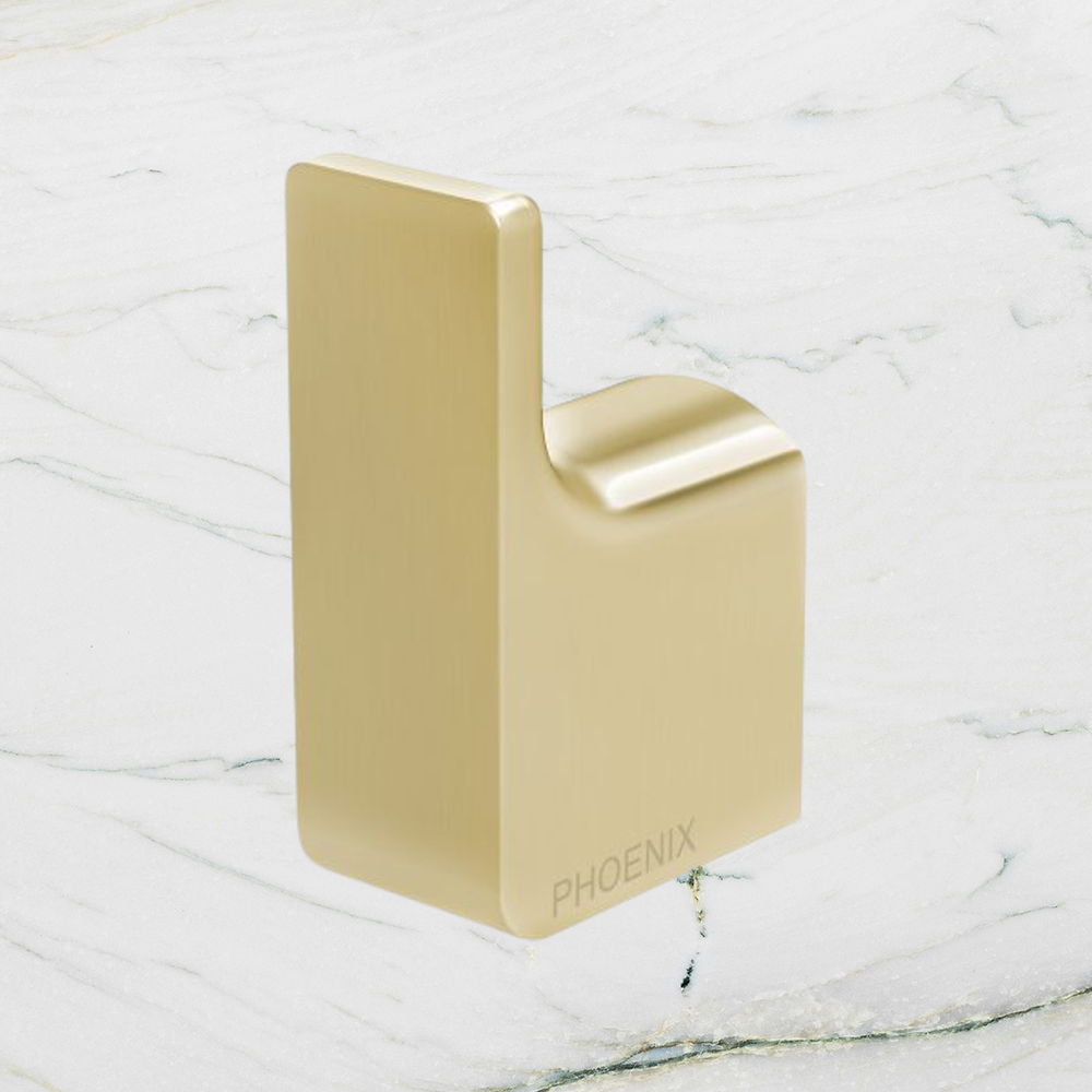 Gloss Robe Hook Brushed Gold