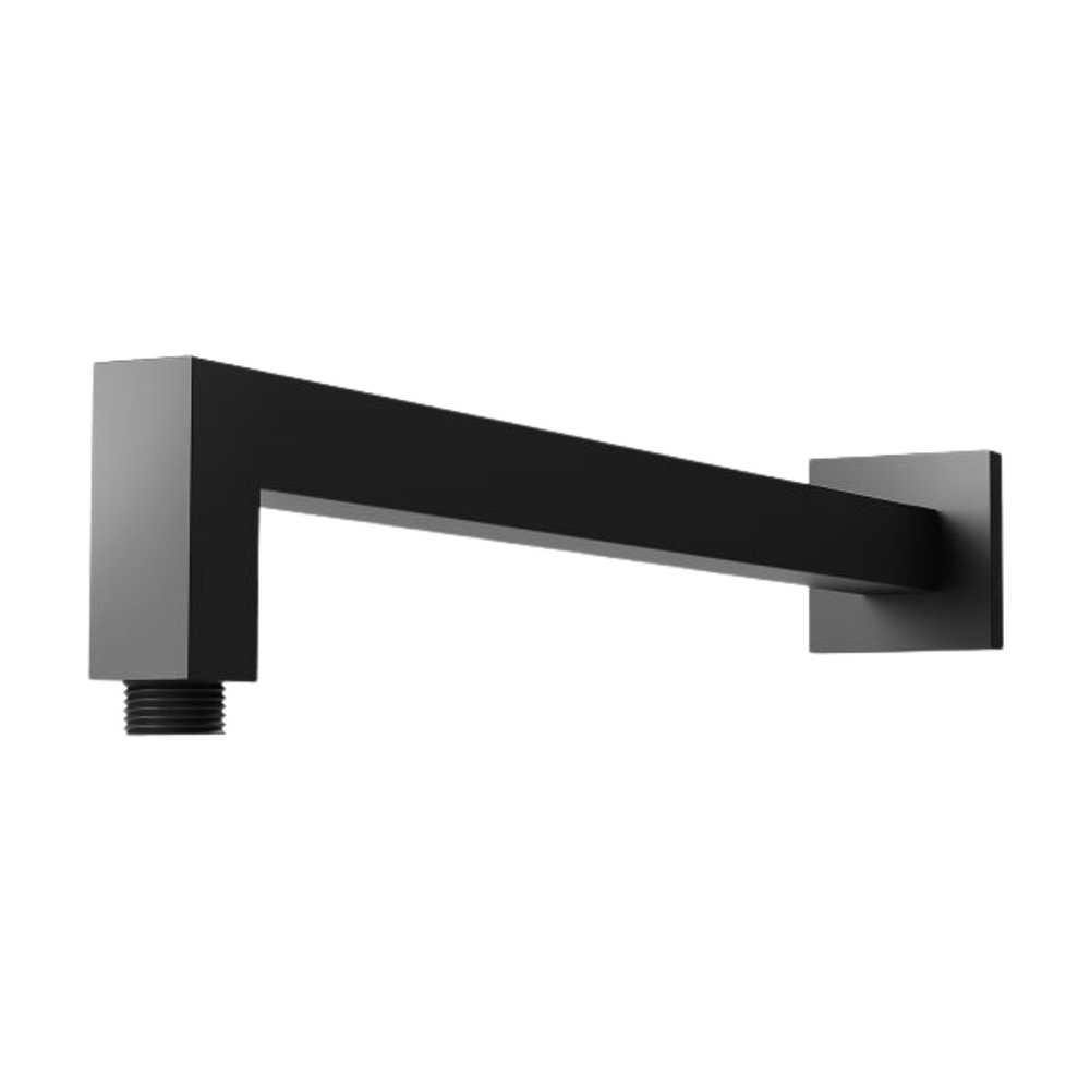 Lexi Shower Arm 400mm Square Matte Black