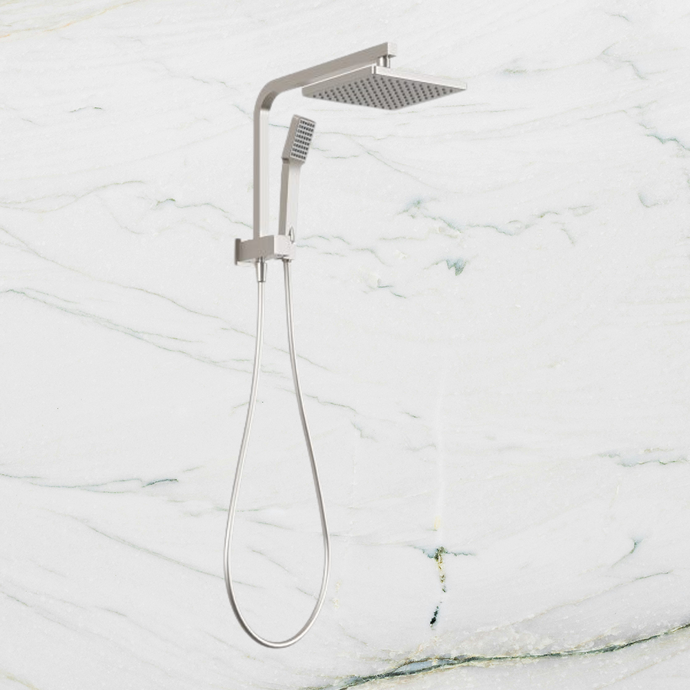 Lexi Compact Twin Shower Brushed Nickel