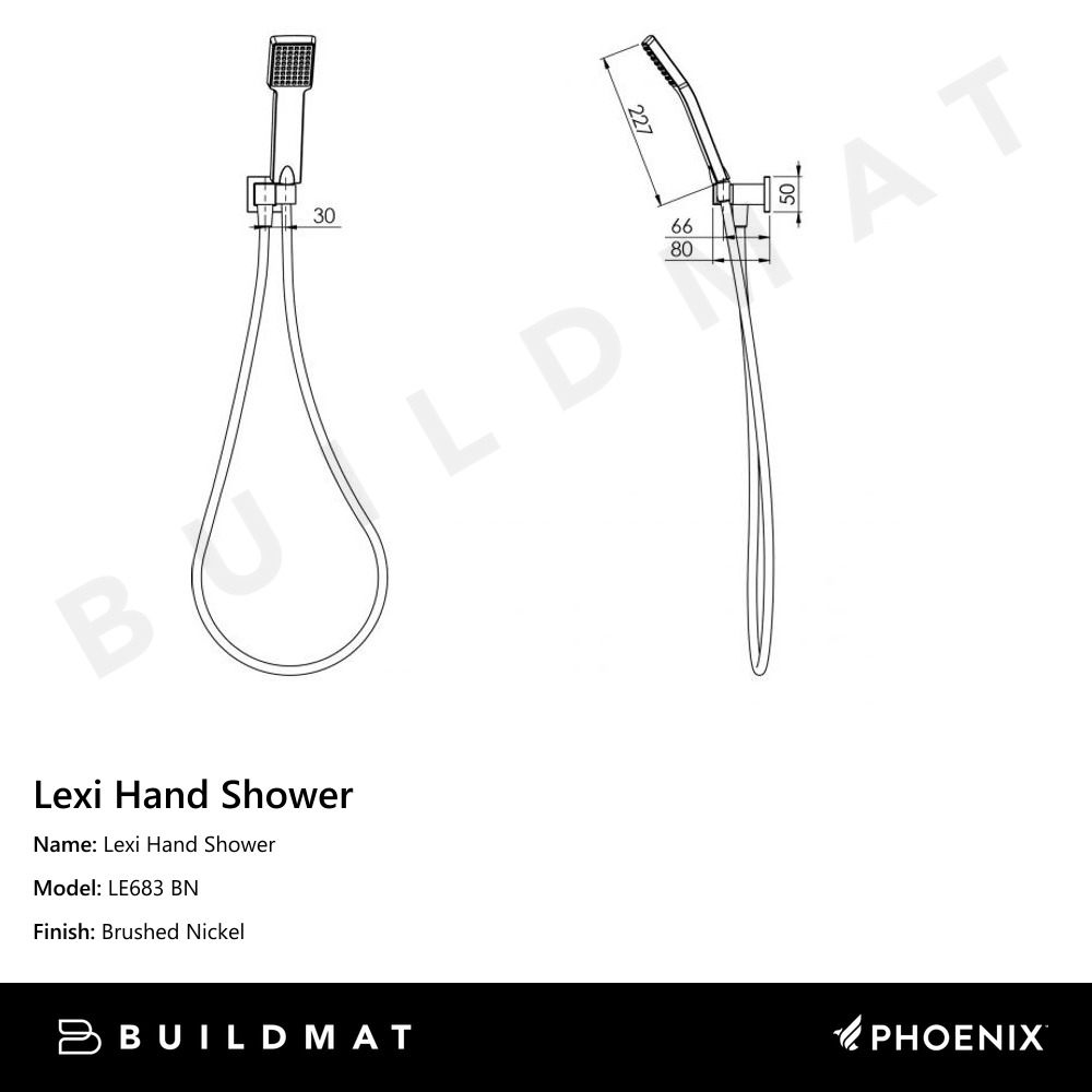 Lexi Hand Shower Brushed Nickel