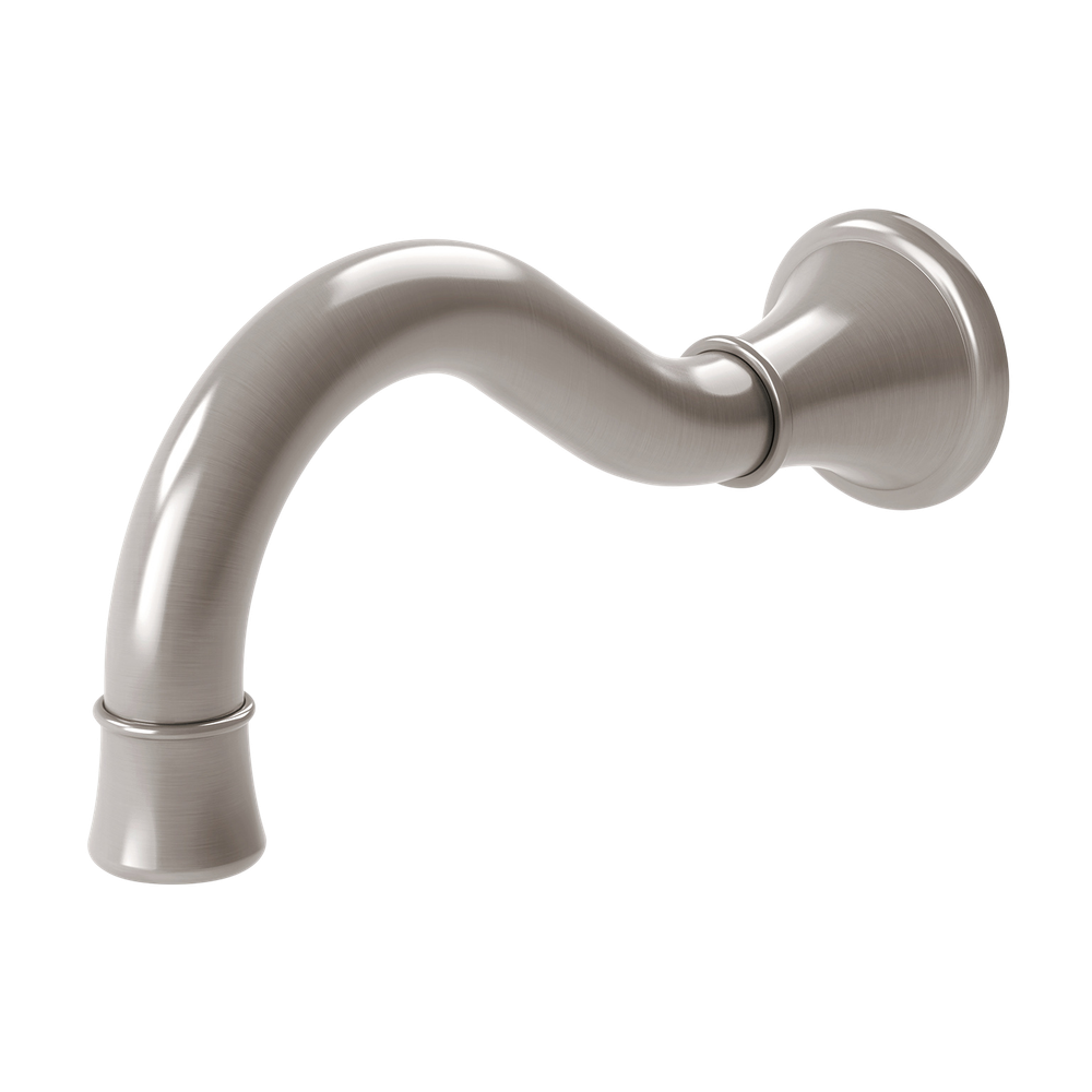 Nostalgia Basin / Bath Outlet 180mm Shepherds Crook  Brushed Nickel