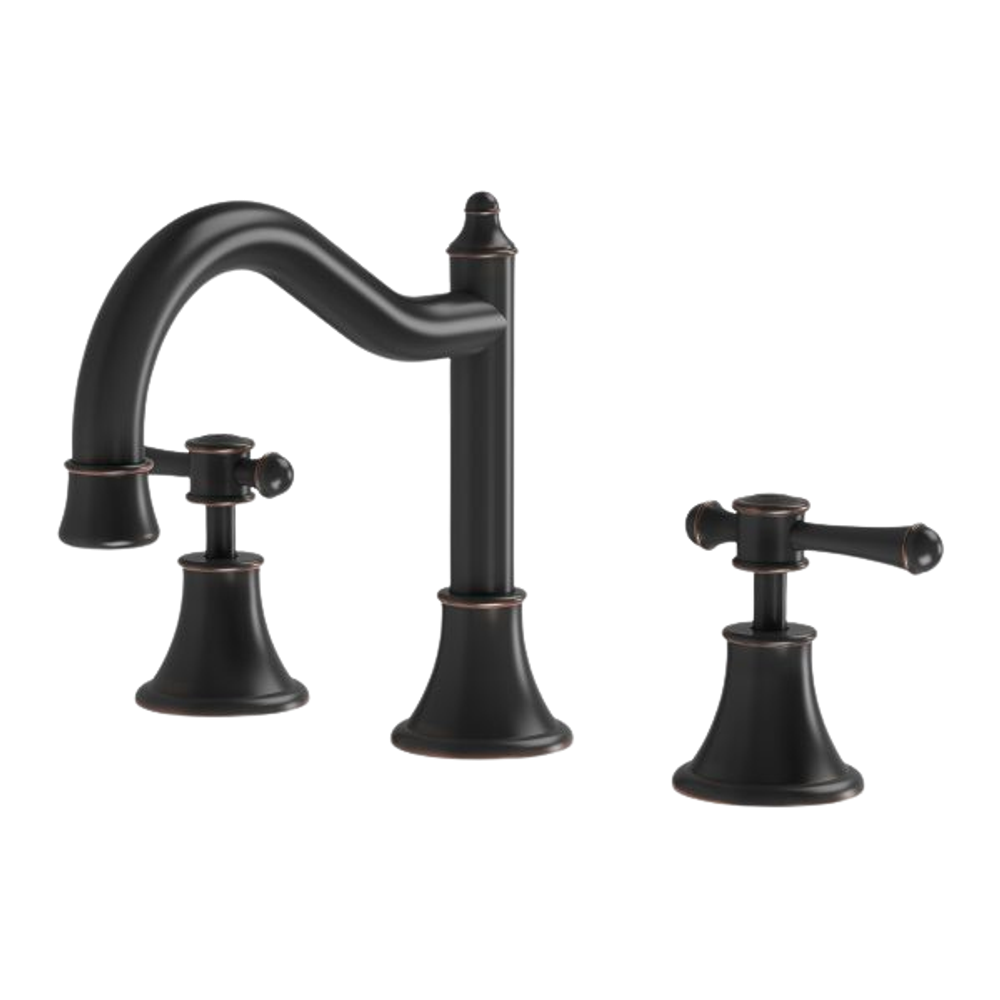 Nostalgia Lever Basin Set Shepherds Crook  Antique Black