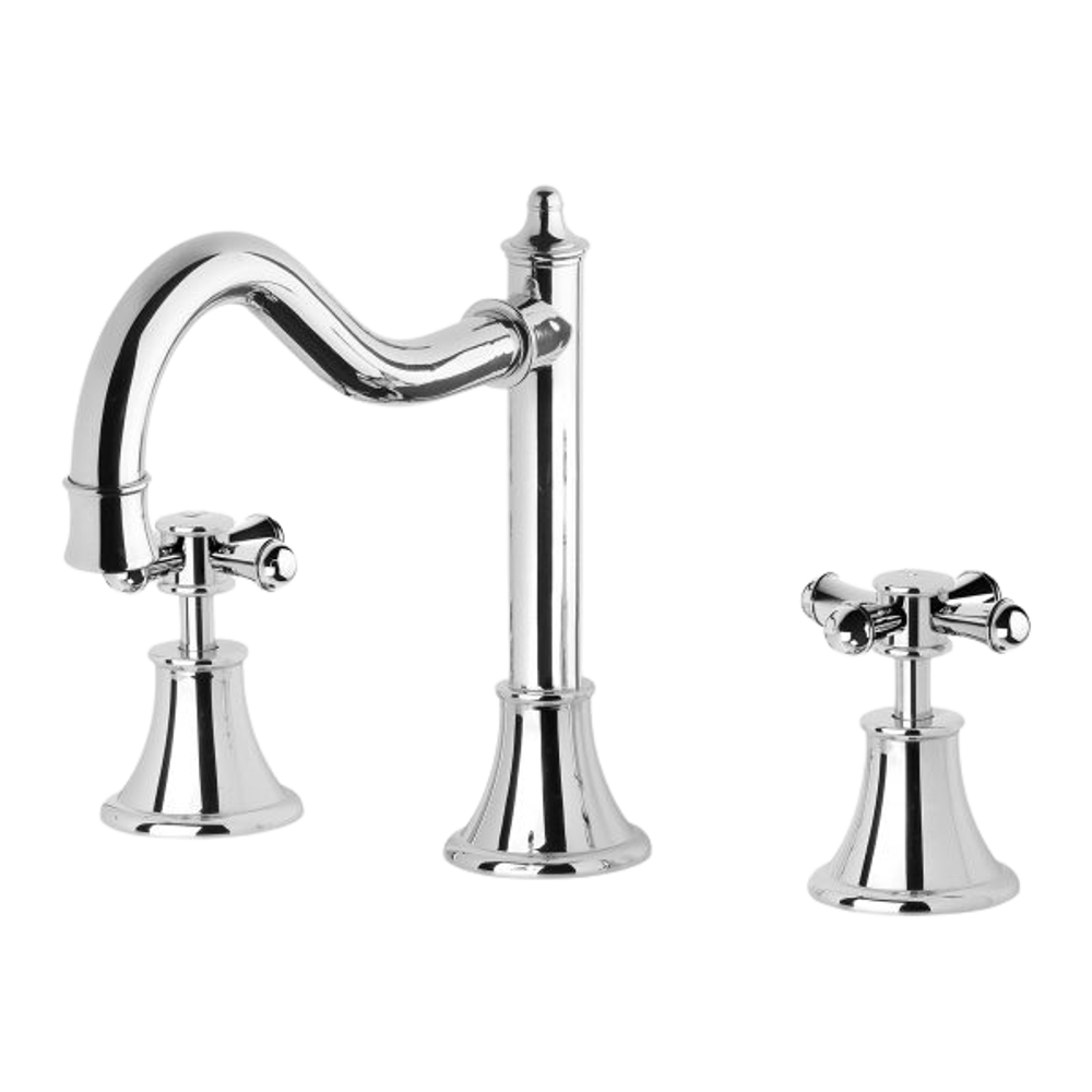 Nostalgia Basin Set Shepherds Crook  Chrome