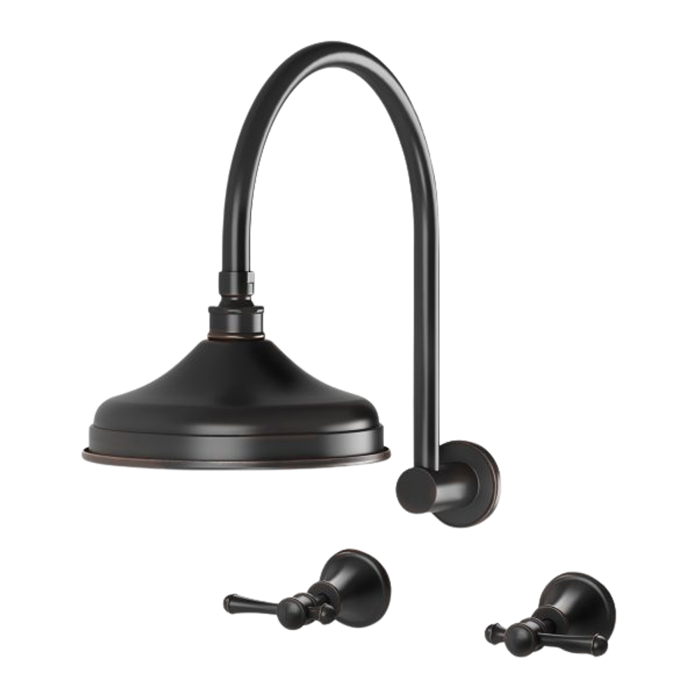 Nostalgia Lever Shower Set Antique Black