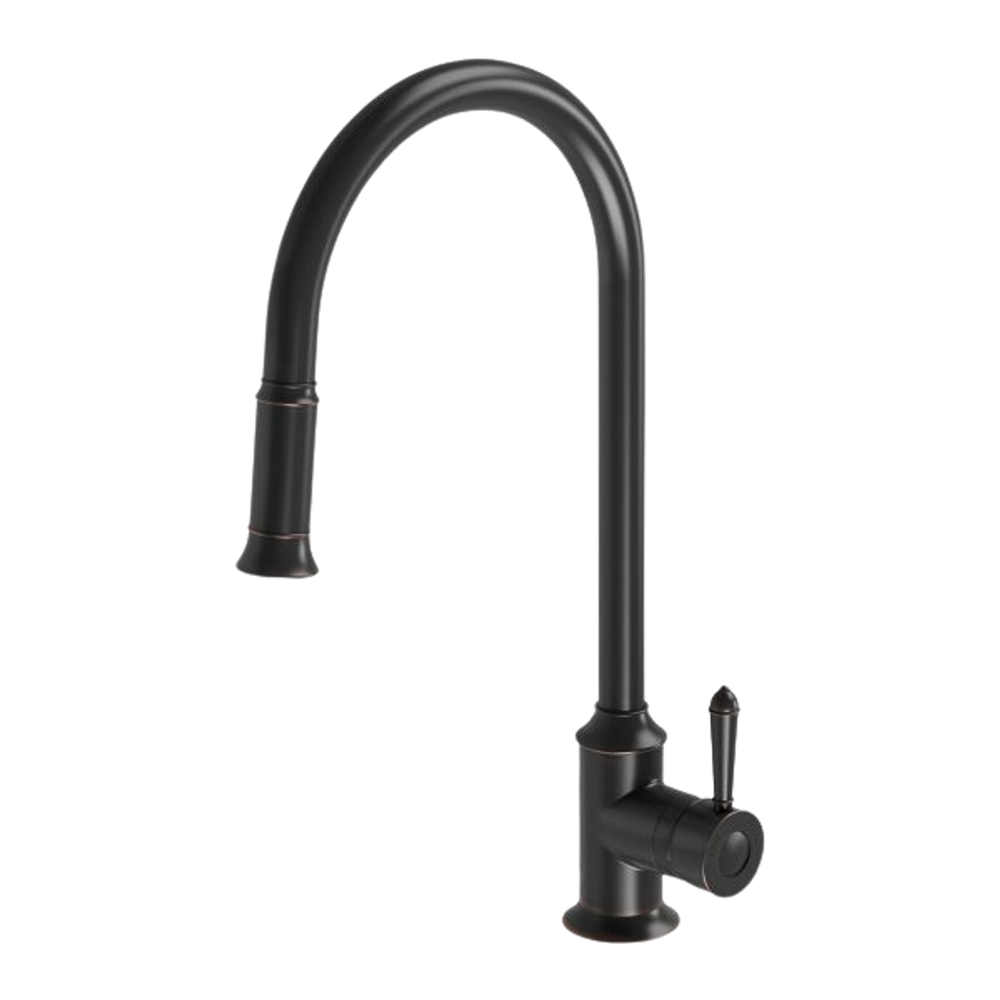 Nostalgia Pull Out Sink Mixer 230mm Antique Black