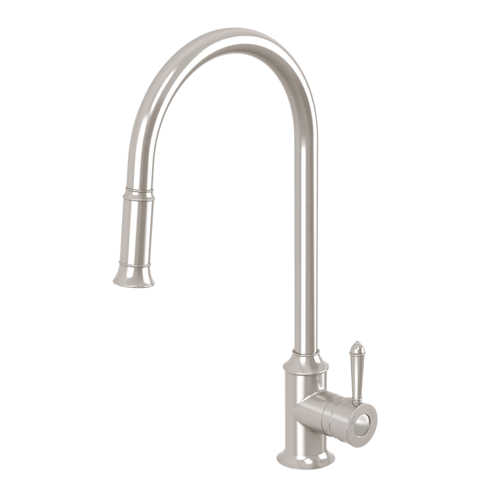 Nostalgia Pull Out Sink Mixer 230mm Brushed Nickel