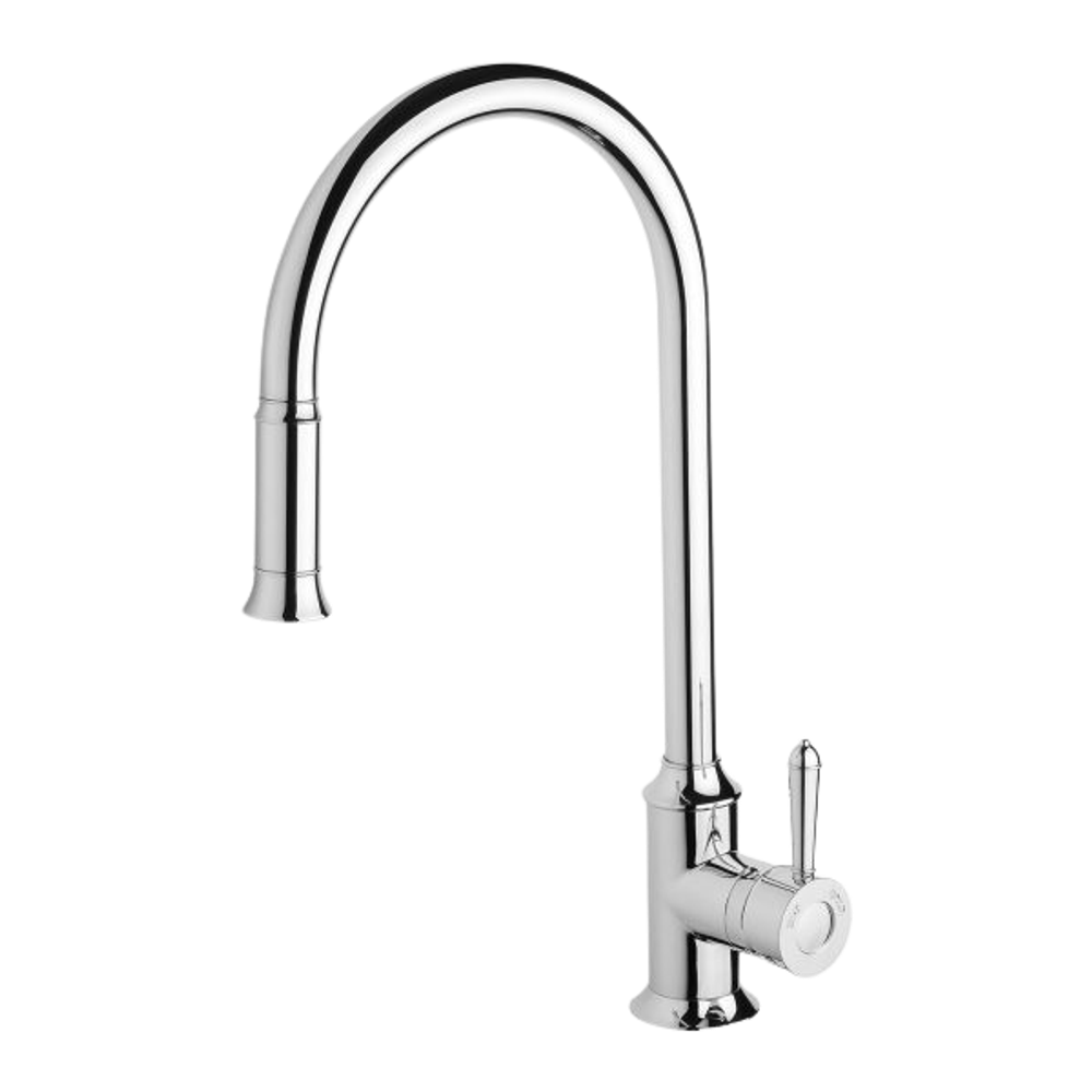 Nostalgia Pull Out Sink Mixer 230mm Chrome