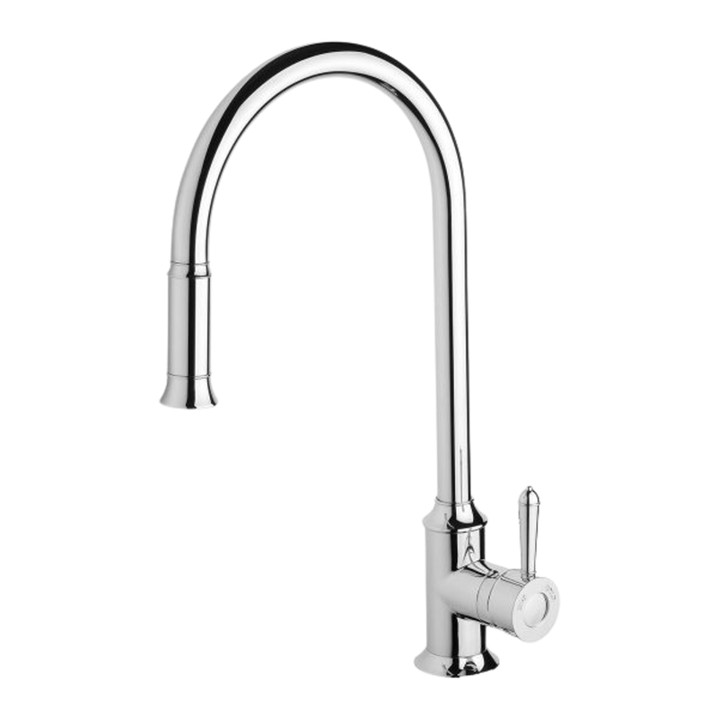 Nostalgia Pull Out Sink Mixer 230mm Chrome