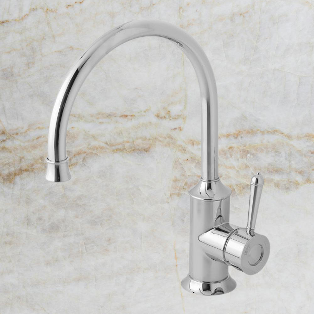 Nostalgia Sink Mixer 220mm Gooseneck  Chrome