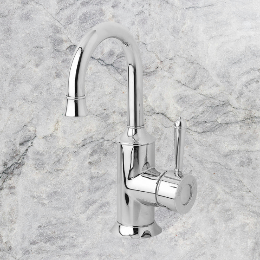 Nostalgia Basin Mixer 120mm Gooseneck Chrome