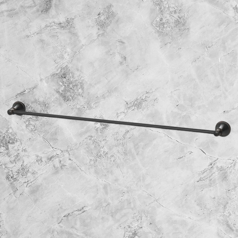 Nostalgia Single Towel Rail 760mm Antique Black