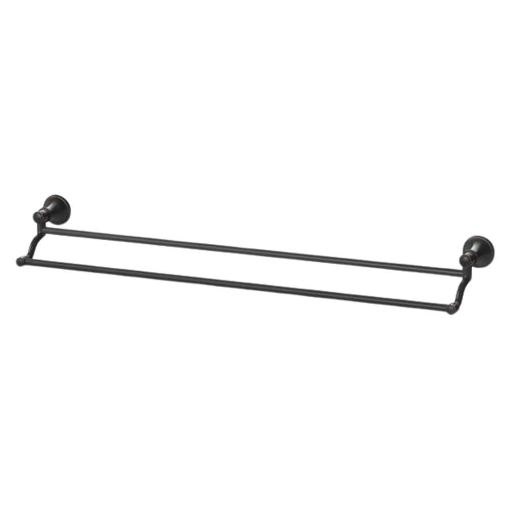 Nostalgia Double Towel Rail 760mm Antique Black