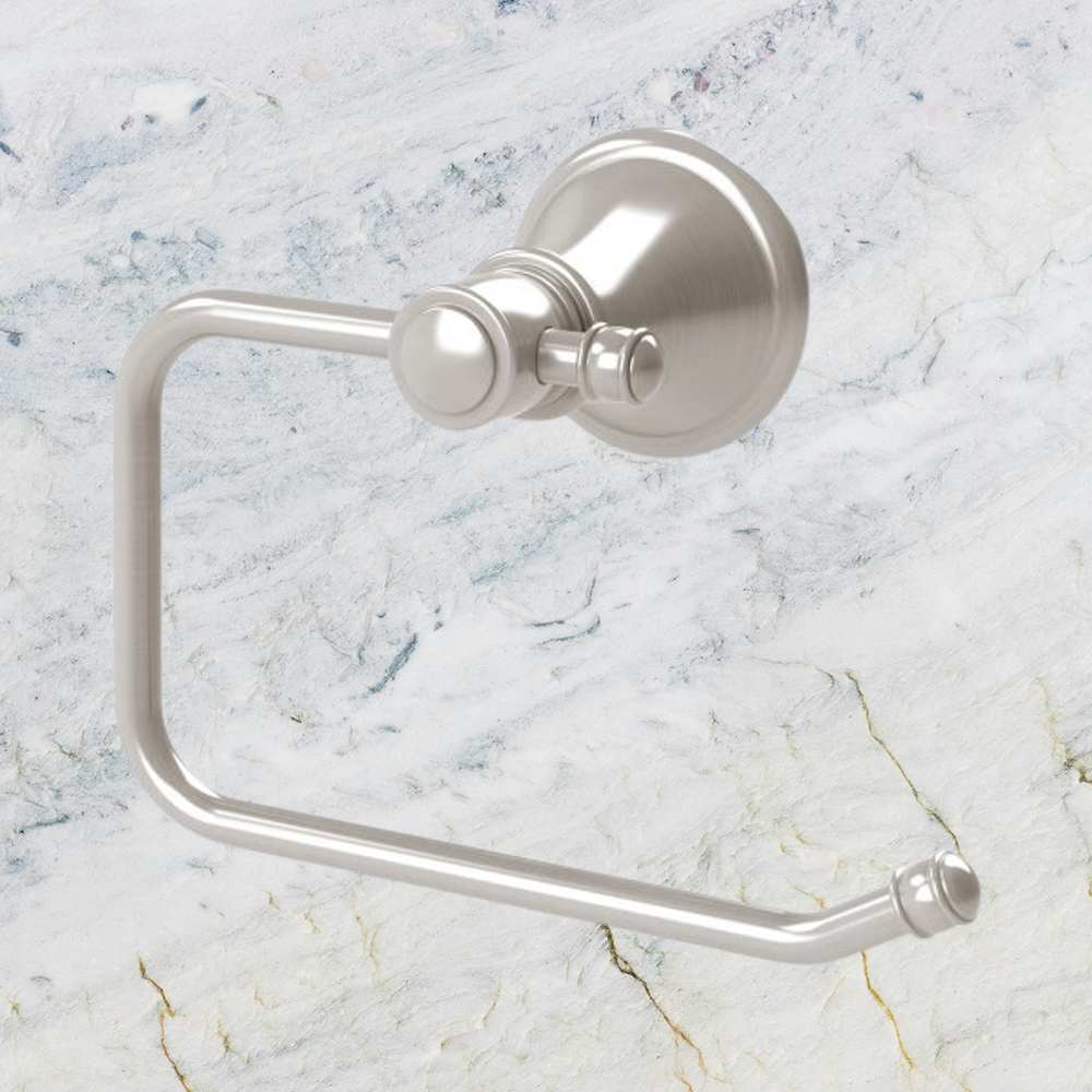 Nostalgia Toilet Roll Holder Brushed Nickel