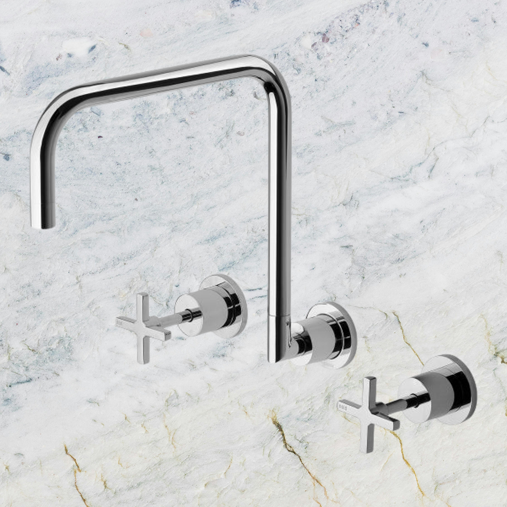 Radii Wall Sink Set 300mm  Chrome