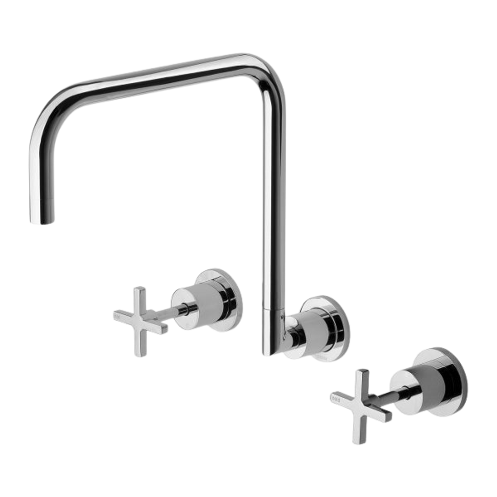 Radii Wall Sink Set 300mm  Chrome