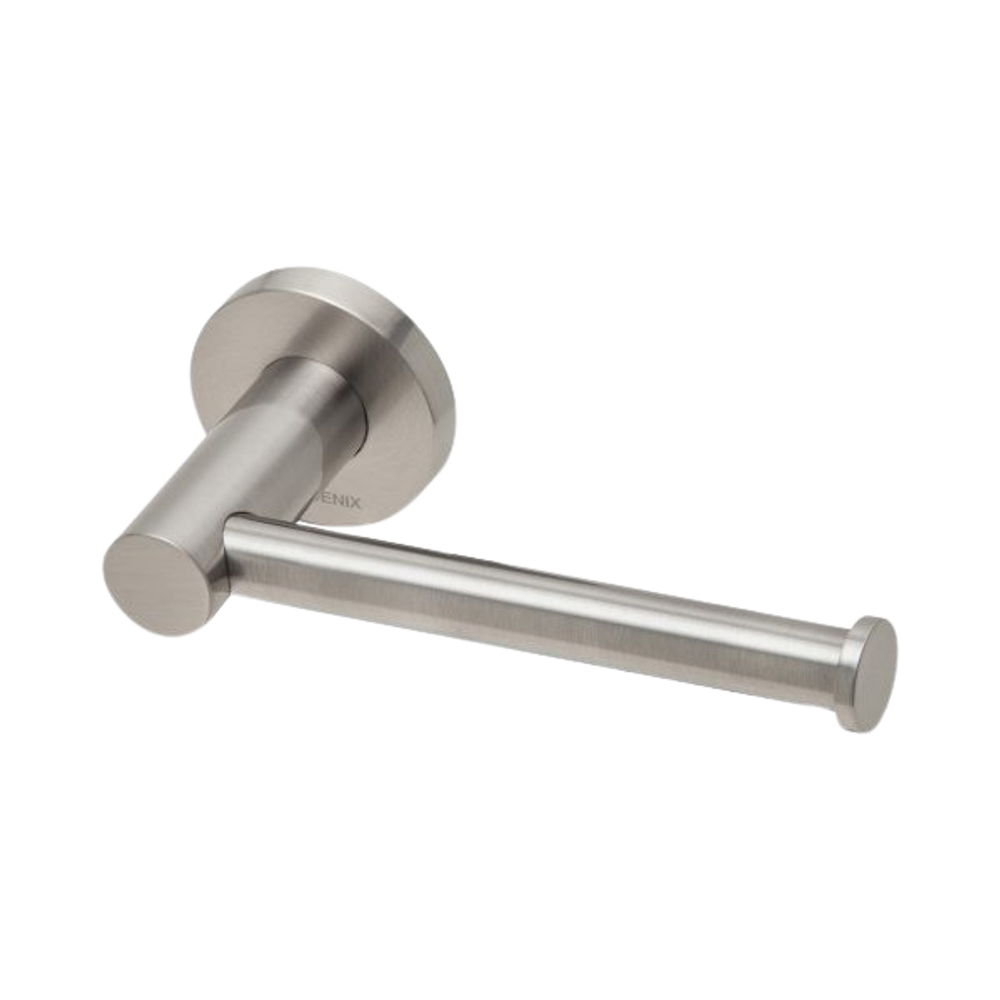 Radii Toilet Roll Holder Round Plate Brushed Nickel