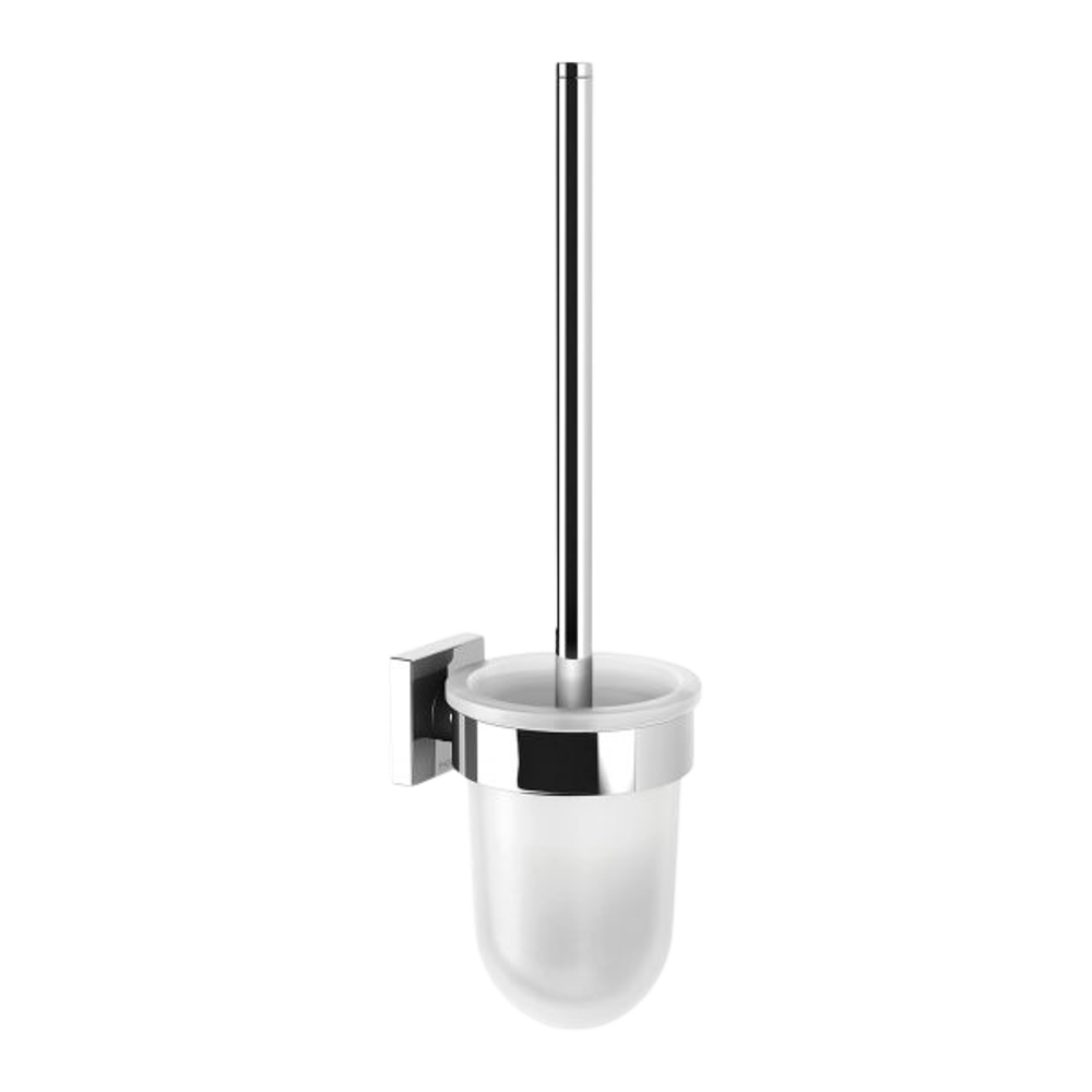 Radii Toilet Brush & Holder Square Chrome